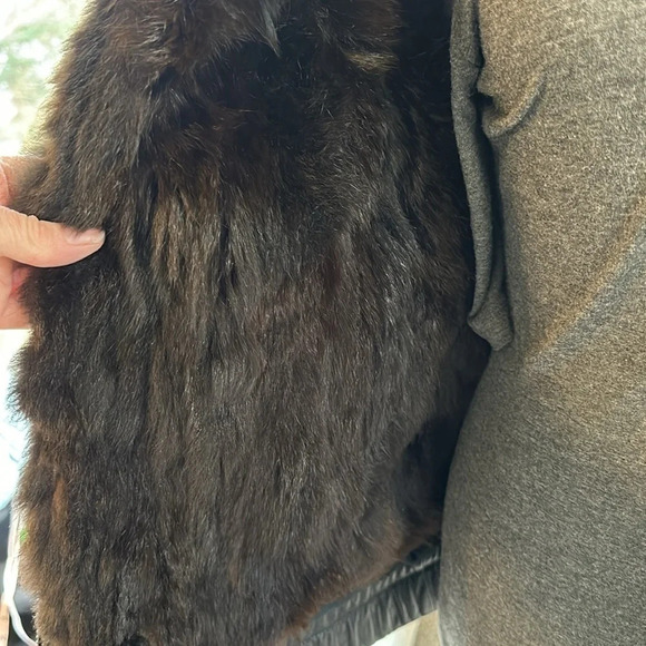 Vintage Marc by Andrew Marc Leather Jacket, lined w/genuine removable mink vest - Picture 7 of 13